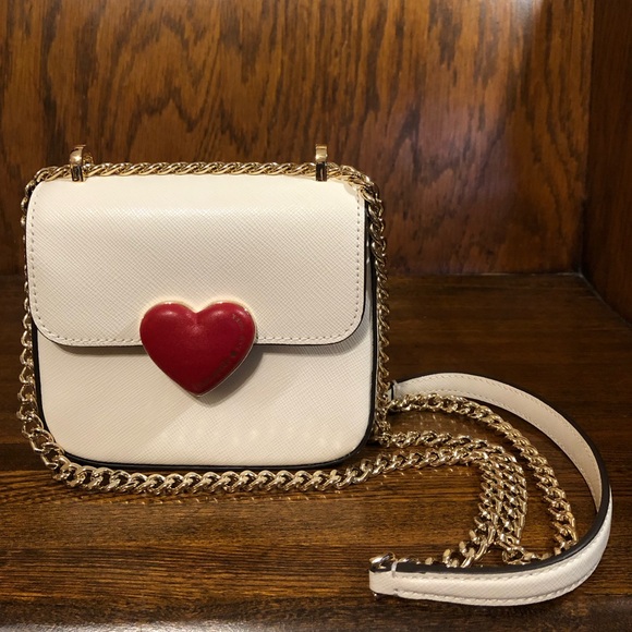 NWT-Kate Spade-SET-Heart❤️Hardware-Micro Flap Crossbody &❤️Keyfob/Bag Charm-$378 - Picture 2 of 16